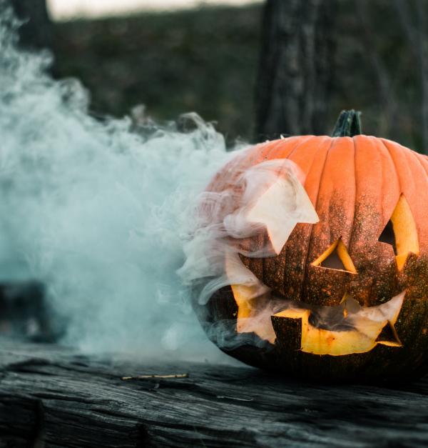 Halloween pompoen